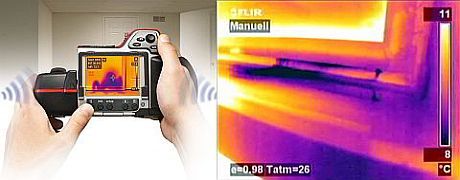 Lokalizowanie miejsc infiltracji zimnego powietrza przez nieszczelności za pomocą kamery termowizyjnej