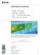 Certyfikat kamery FLIR T620bx