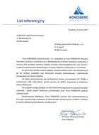 Referencje KONGSBERG Pruszków