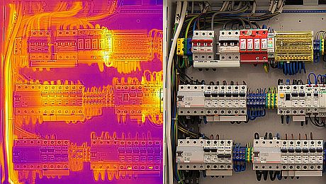 Termogram rozdzielni elektrycznej w technice MSX Termogram rozdzielni elektrycznej w technice MSX