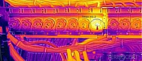 Obraz wadliwego bezpiecznika w technice MSX (Multi Spectral Dynamic Imaging)