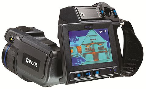 Kamera termowizyjna FLIR T620 bx Widok ekranu kamery termowizyjne FLIR T620bx