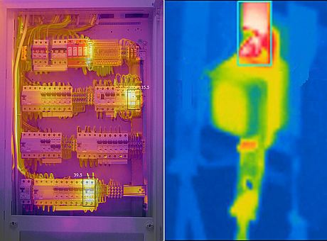 Termogramy rozdzielni elektrycznych w rozdzielczości 1280x960 i 160x120 pikseli Termogramy rozdzielni elektrycznych w rozdzielczości 1280x960 i 160x120 pikseli